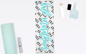 13.1 Half Marathoner Yoga Mat Towel - Yoga   Pilates Gift - Nonslip Yoga Towel