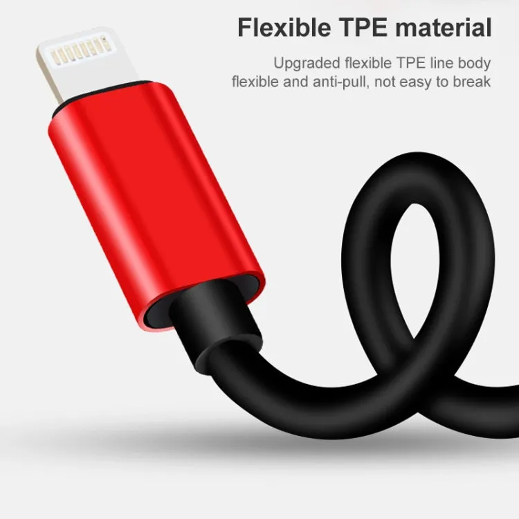 2 in 1 8 Pin Male to Dual 8 Pin Female Charging and Listening to Music Audio Earphone Adapter, Compatible with All IOS Systems(Black)