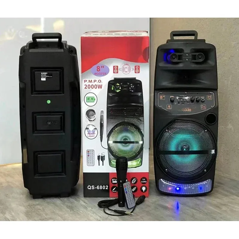 2000W Power Subwoofer Portable Outdoor Party Speakers