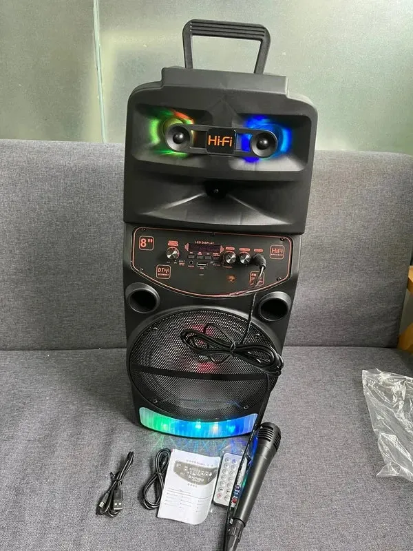 2000W Power Subwoofer Portable Outdoor Party Speakers