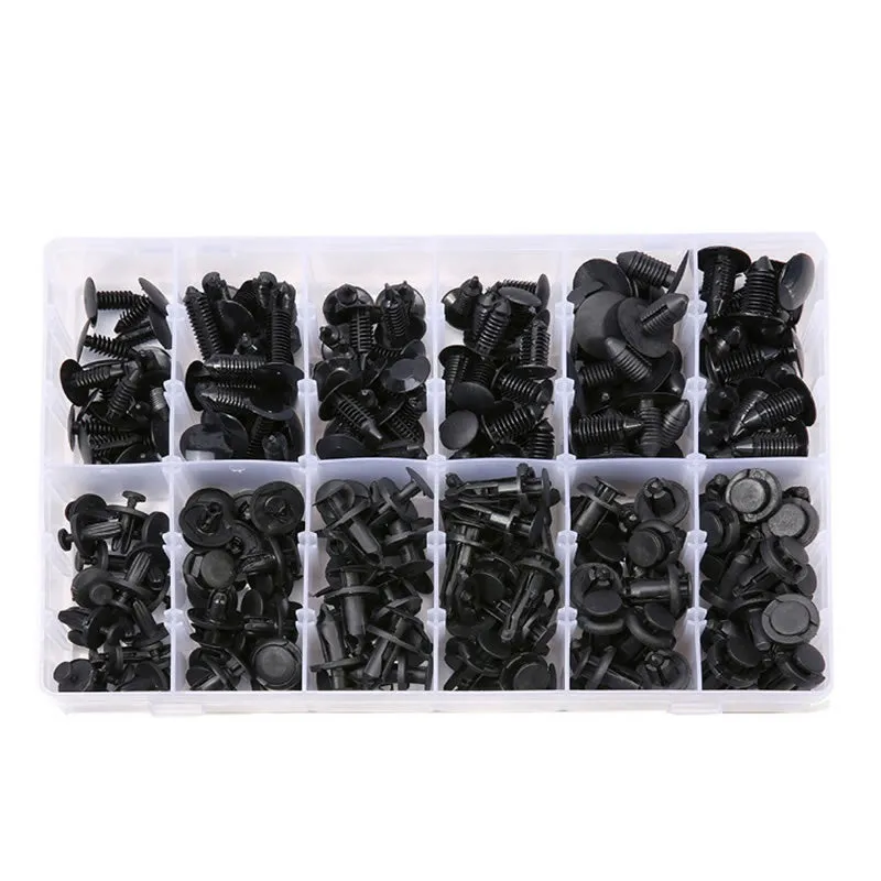 240 Piece 12 Kinds Size Car Fastener Retainer Clips Assortment 380