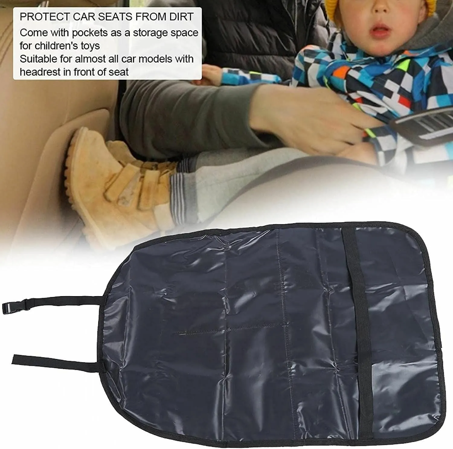 2Pack Car Kick Mats Back Seat Protector for Kids