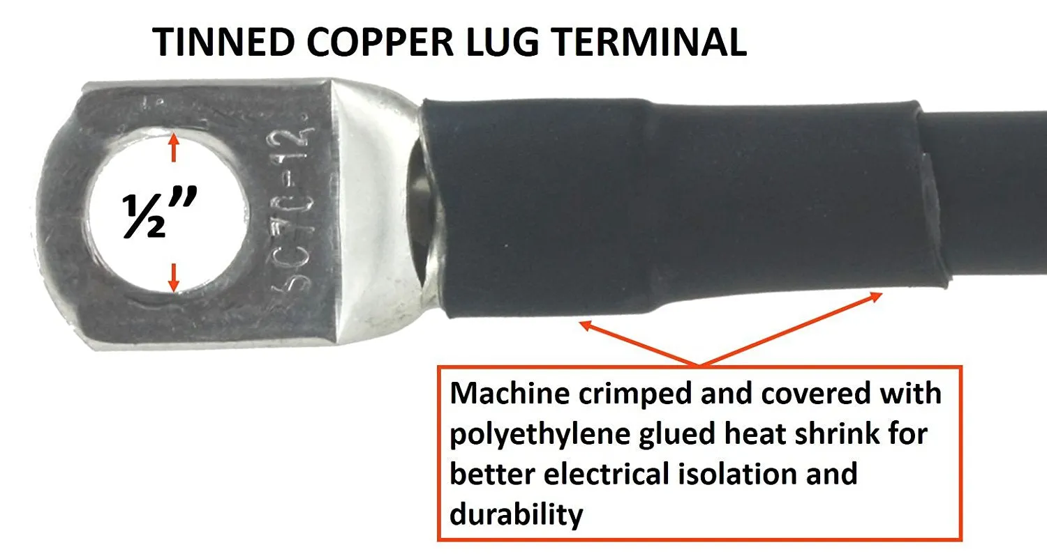 300 Amp Welding Ground Clamp Lead Assembly - #1 AWG cable