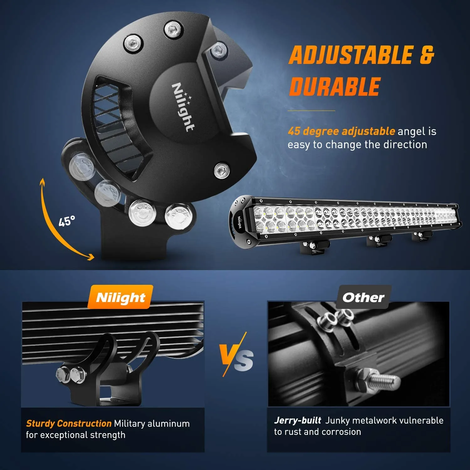 31 Inch 198W Double Row Spot Flood LED Light Bar