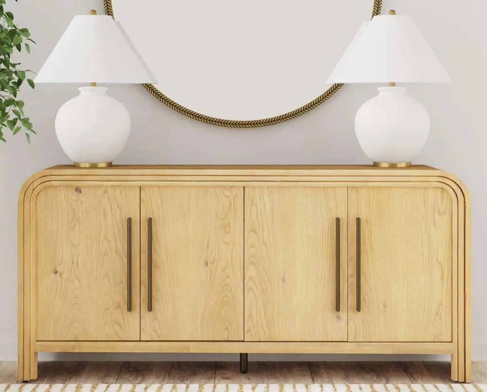 34"H Chandler Brown Sideboard