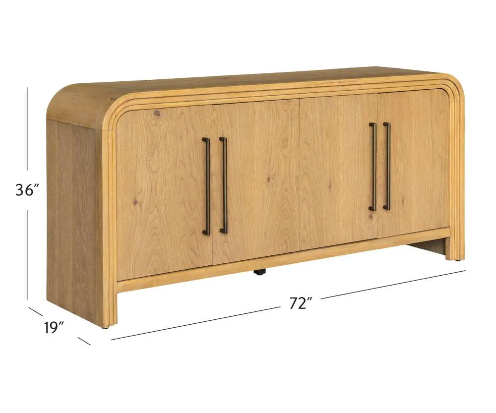 34"H Chandler Brown Sideboard