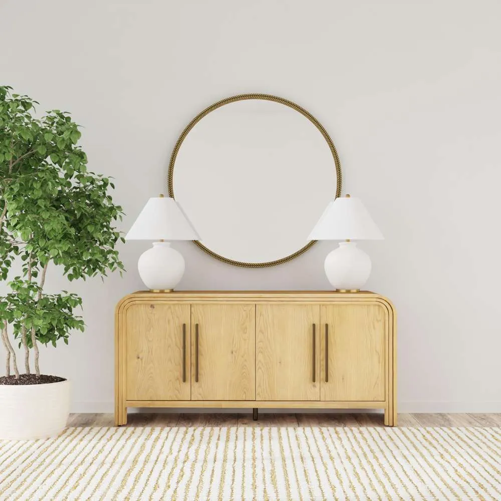 34"H Chandler Brown Sideboard