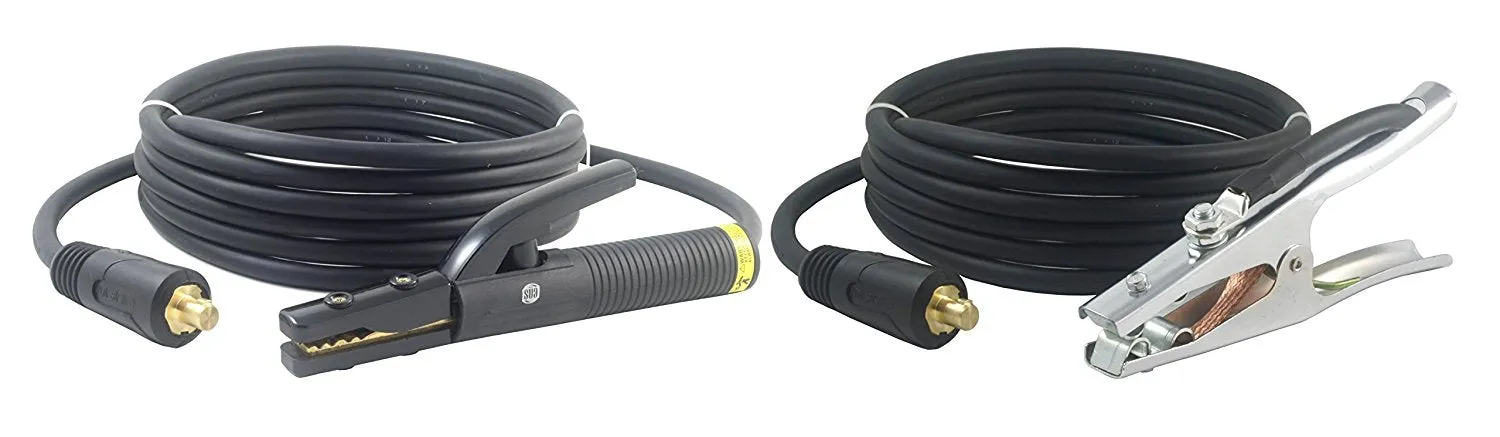 350 Amp Welding Leads Assembly Set - 1/0 AWG cable