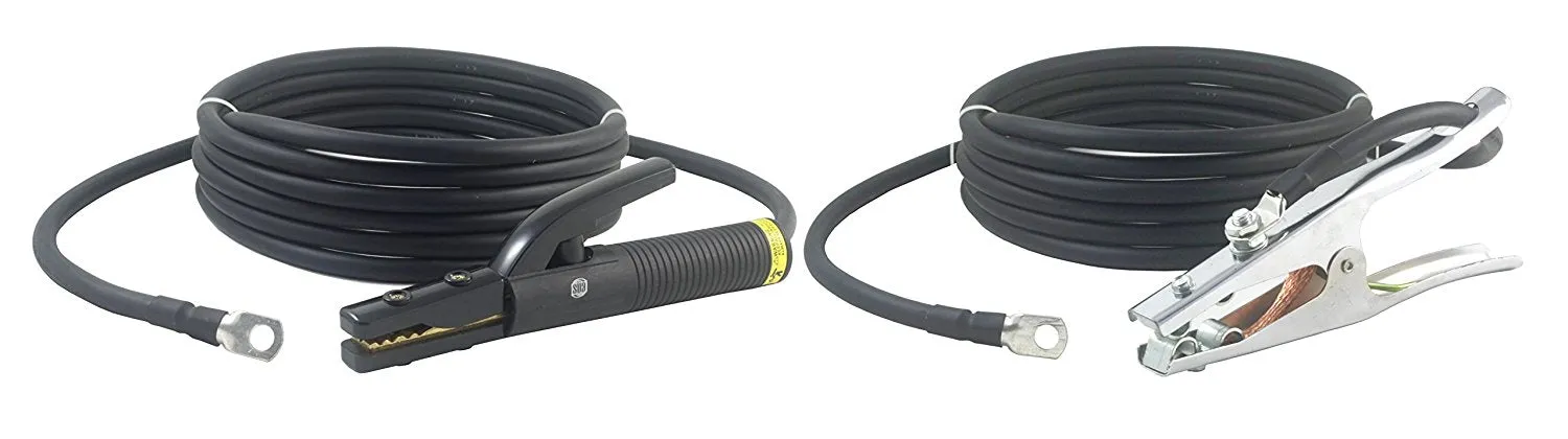 350 Amp Welding Leads Assembly Set - 1/0 AWG cable