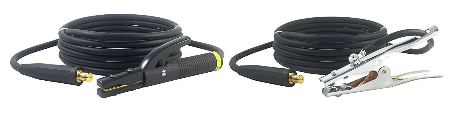 350 Amp Welding Leads Assembly Set - 1/0 AWG cable