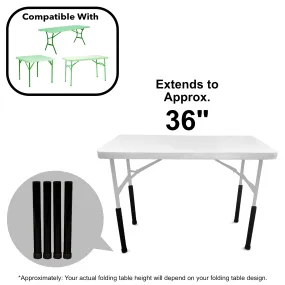 36" Table Leg Riser For Tables With Straight Legs