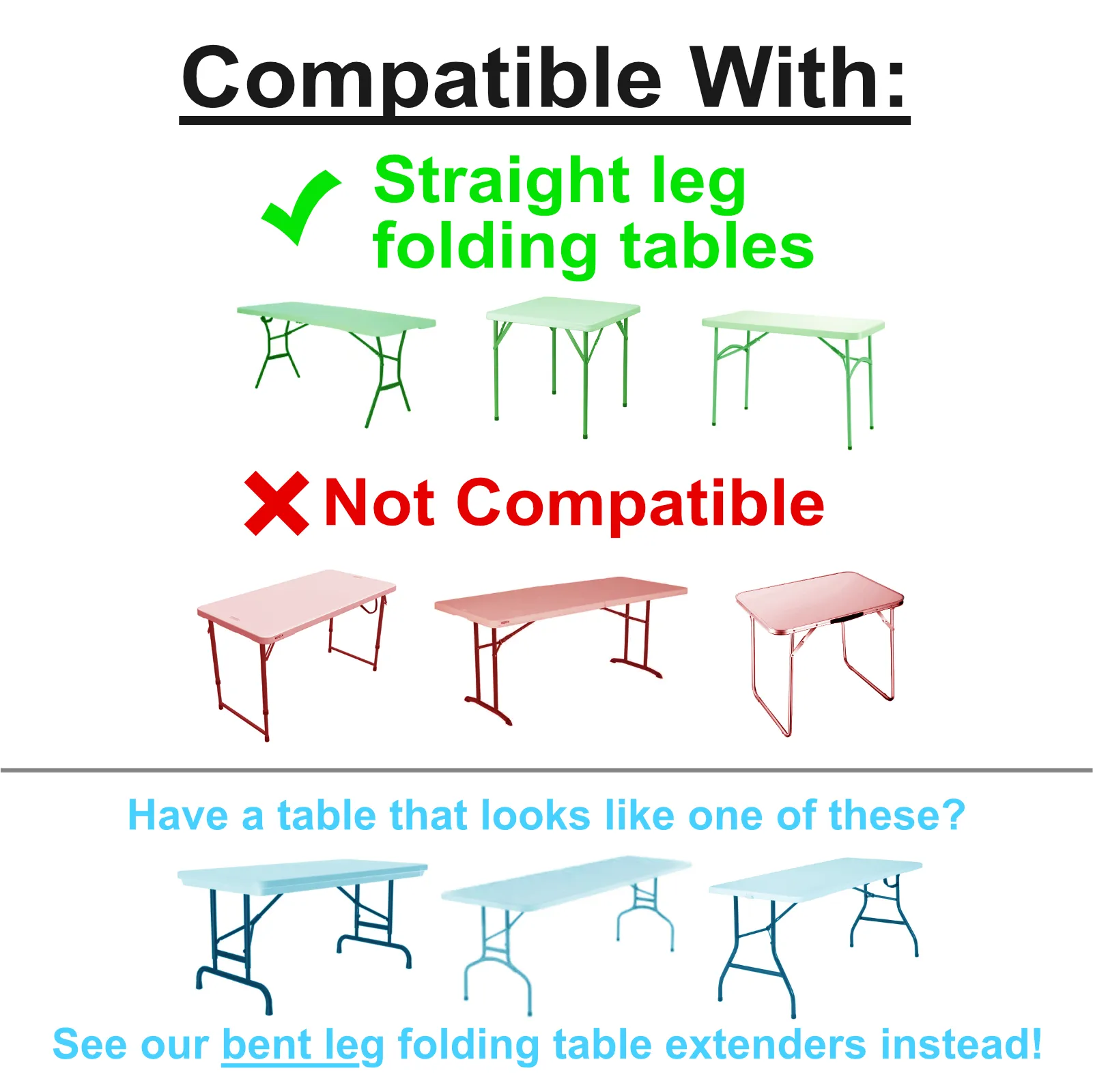 36" Table Leg Riser For Tables With Straight Legs