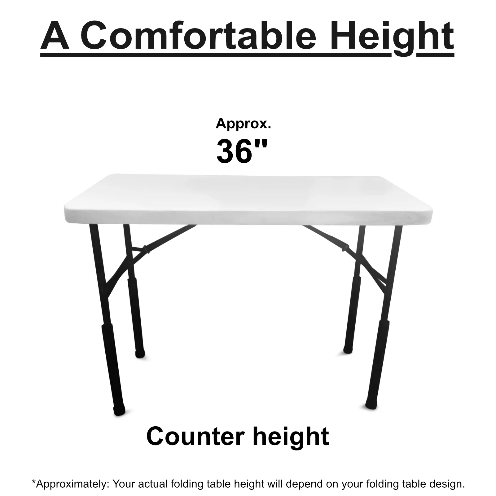 36" Table Leg Riser For Tables With Straight Legs