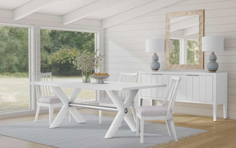 36"H Nadine White Sideboard