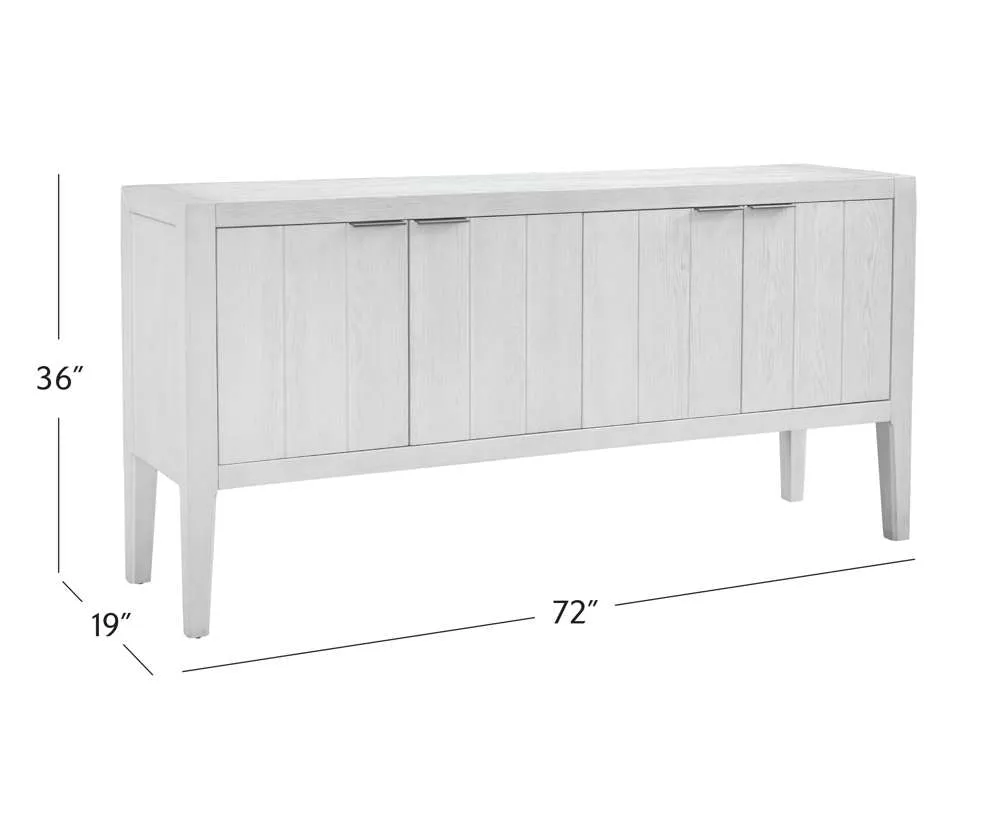 36"H Nadine White Sideboard