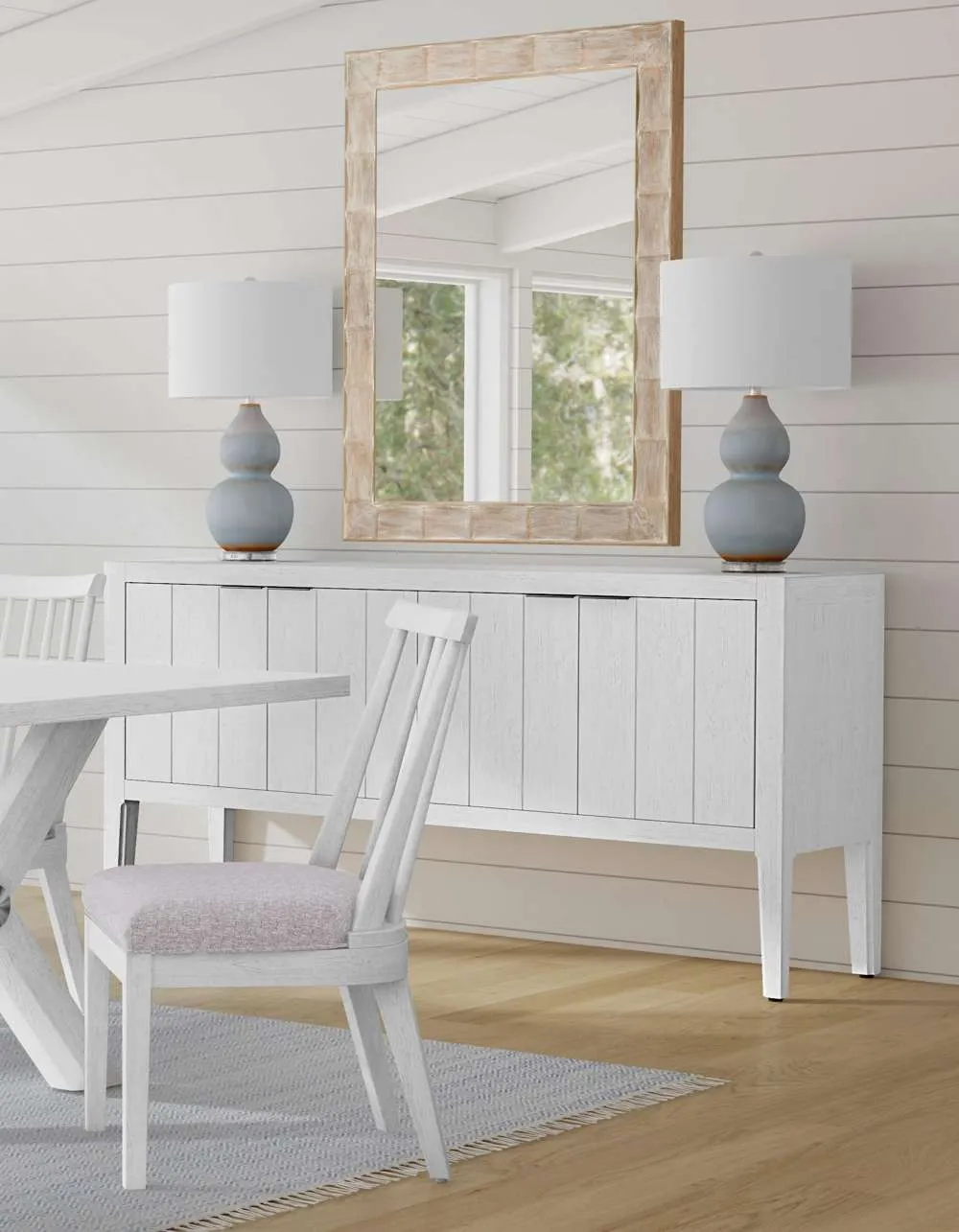 36"H Nadine White Sideboard
