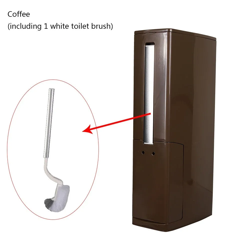 4-in-1 New Toilet Trash Can Brush Set with Toilet Brush, Bathroom Waste Bin Dustbin Garbage Bucket Bag