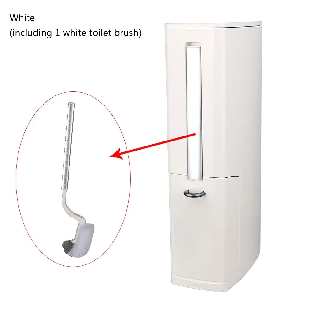 4-in-1 New Toilet Trash Can Brush Set with Toilet Brush, Bathroom Waste Bin Dustbin Garbage Bucket Bag