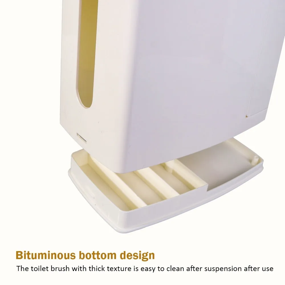 4-in-1 New Toilet Trash Can Brush Set with Toilet Brush, Bathroom Waste Bin Dustbin Garbage Bucket Bag