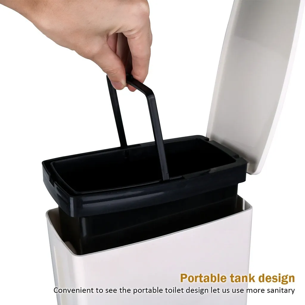 4-in-1 New Toilet Trash Can Brush Set with Toilet Brush, Bathroom Waste Bin Dustbin Garbage Bucket Bag
