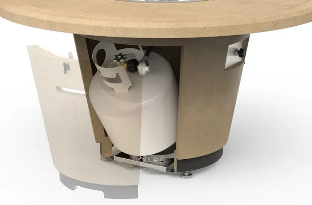 48" Cosmopolitan Round Fire Table  by American Fyre Design
