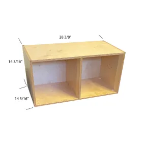 #58970 KUBeez  Modular birch storage cabinet, 1-pack,5/8” birch back, Fully Assembled