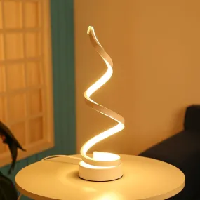 Acrylic Iron Curved Modern Spiral Light