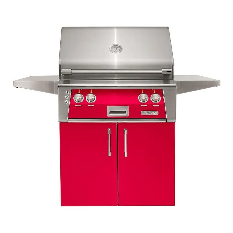Alfresco ALXE 30-Inch Freestanding Gas Grill with Sear Zone and Rotisserie