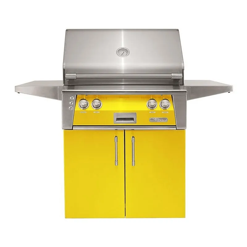 Alfresco ALXE 30-Inch Freestanding Gas Grill with Sear Zone and Rotisserie