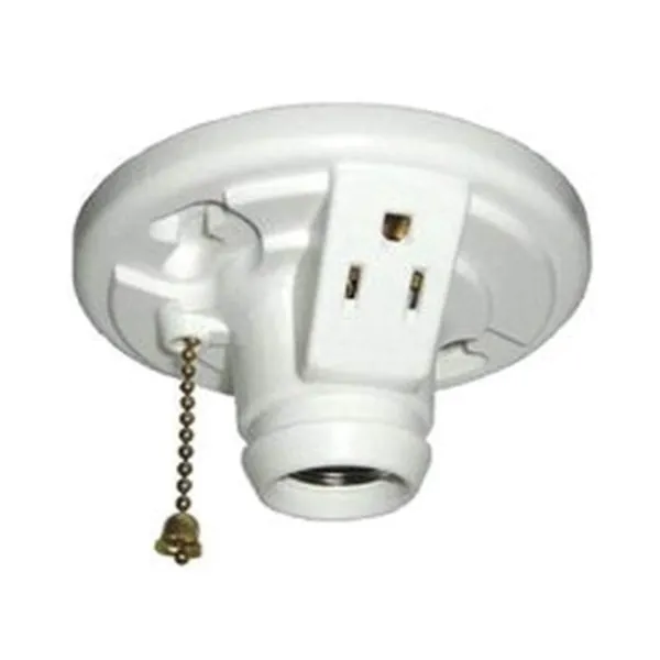 Allied Moulded LH-13P Lamp Holder, 250 V, 660 W, White