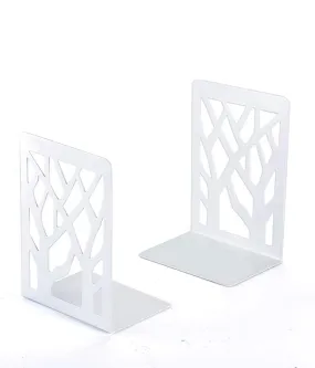 American-Elm Metal Bookends for Shelves - Non-Skid Base Book End Holders for Office- 2 Pcs Per Pack