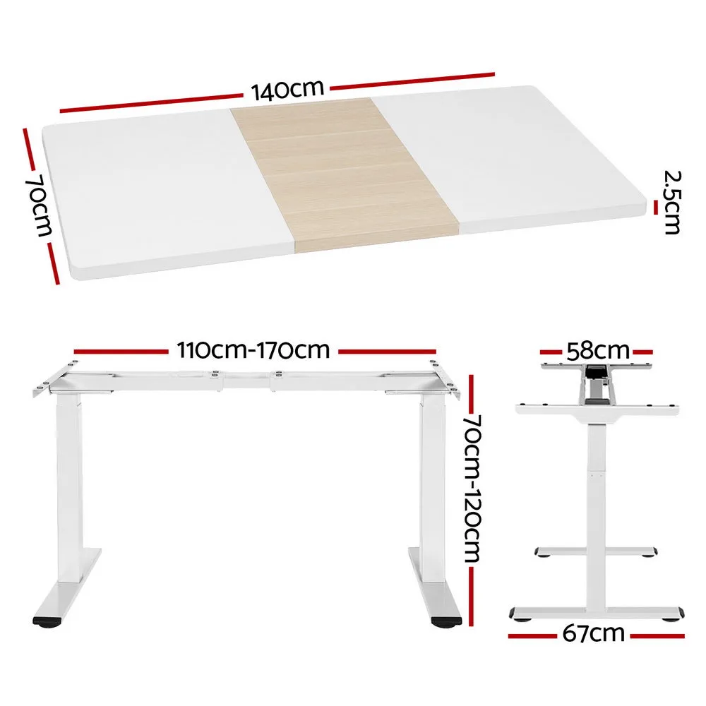 Artiss Standing Desk Motorised Dual Motor 140cm