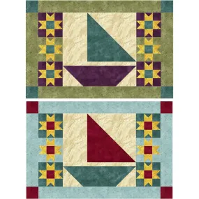 August Sailing Placemats NDD-129e - Downloadable Pattern