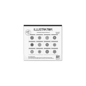 Aurora Illustrator Coloring Deskpad Refills - 16 1/2" x 18" - Black/White Paper - Recycled - 1Each