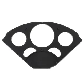 AutoMeter 7055 DASH INSERT; CHEVY 55-56; 1 X 3-1/8in./4 X 2-1/16in.; SR BEZEL; BLACK