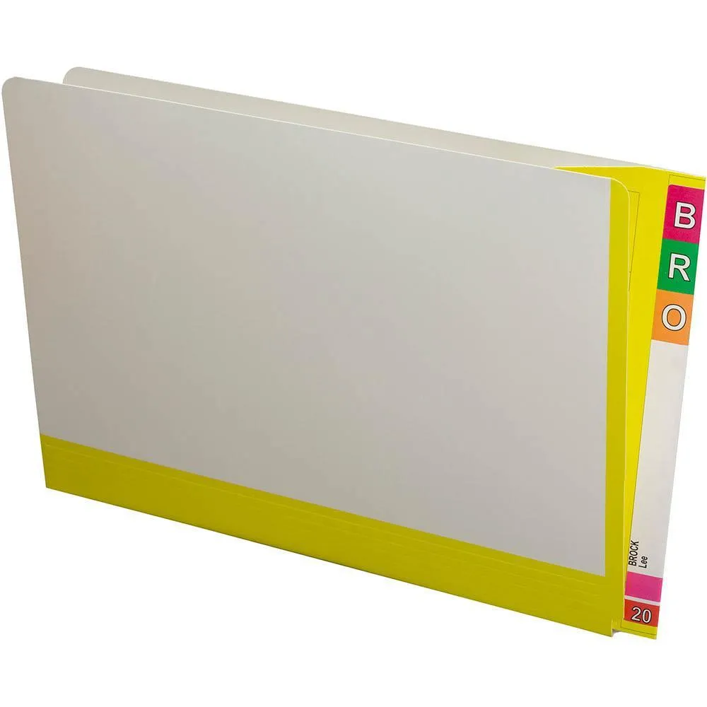Avery 165715 Fullvue Shelf Lateral File 30Mm Gusset Orange Tab And Spine Foolscap Box 100