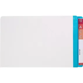 Avery 42436 Lateral File With Light Blue Tab Mylar Foolscap White Box 100