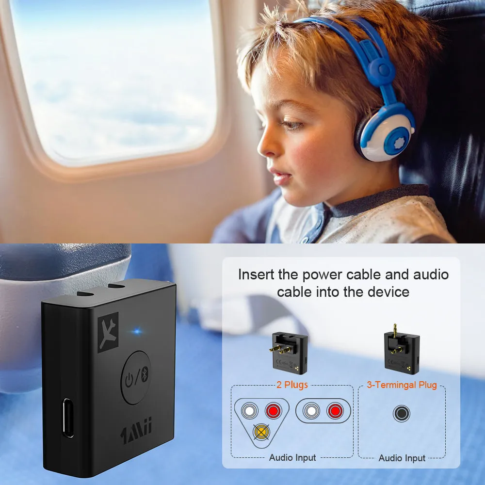 B05 Wireless Airplane Audio Adapter（Black）