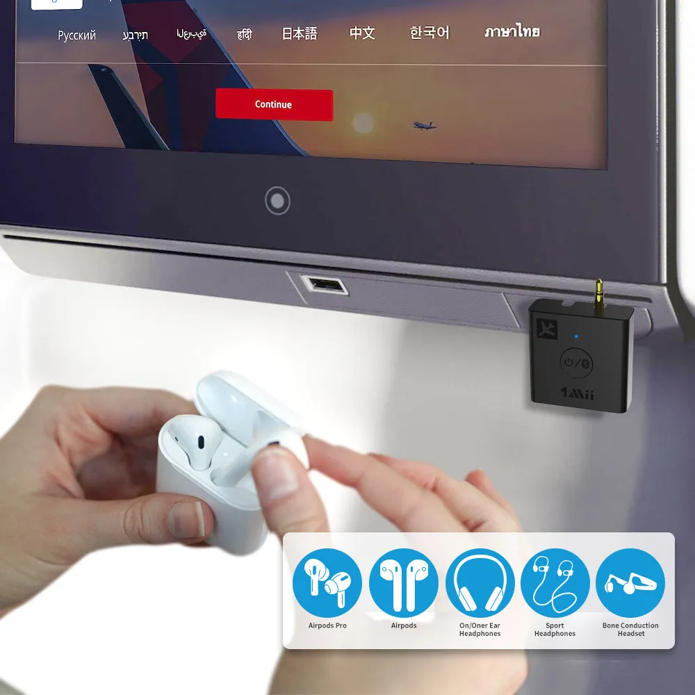 B05 Wireless Airplane Audio Adapter（Black）