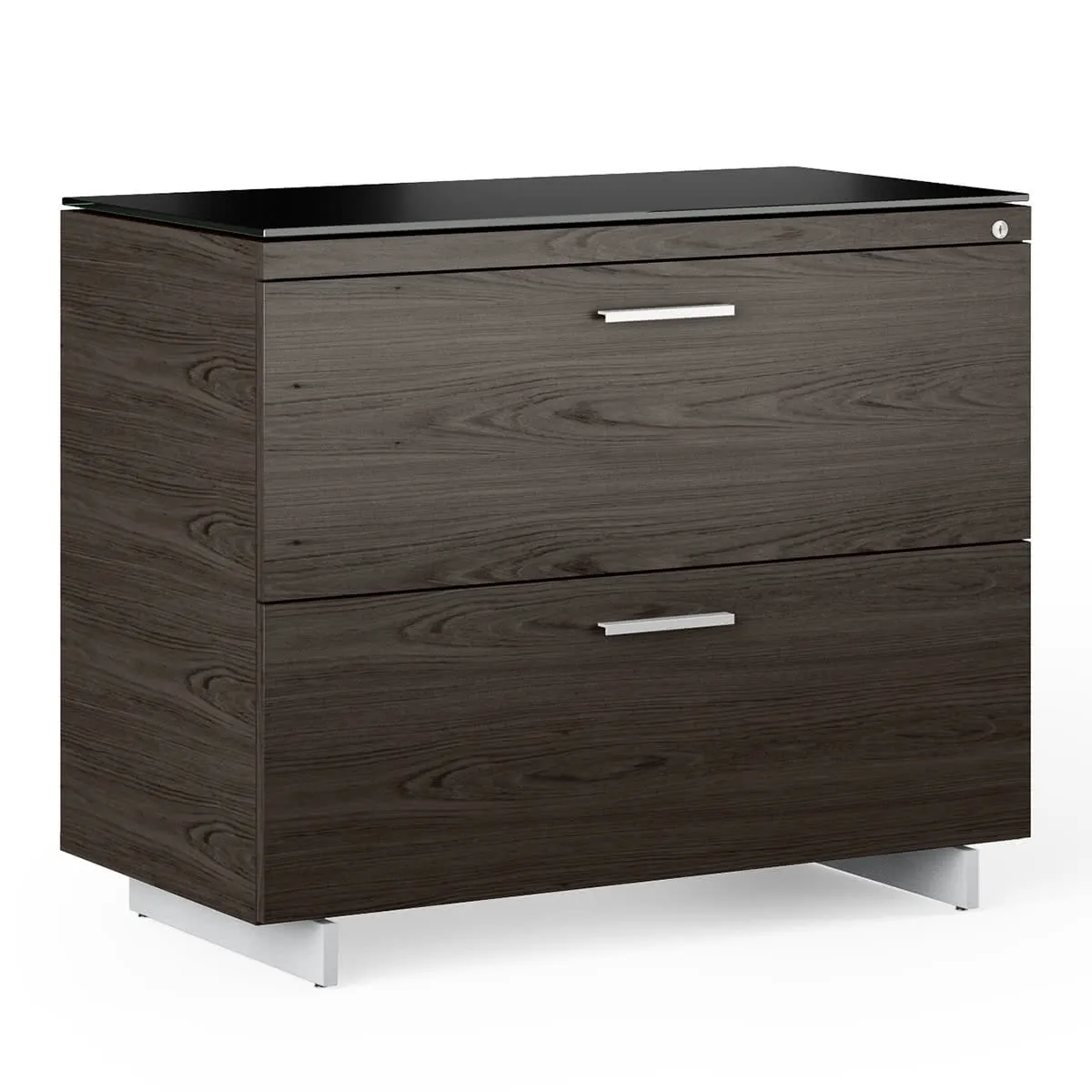 BDI Sequel 20 6116 Lateral File Cabinet (Charcoal/Nickel)