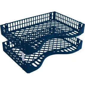 Bic Document Tray 2 Pack Navy