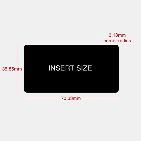 Black Name Badge Holders - Large Size - Pack of 20