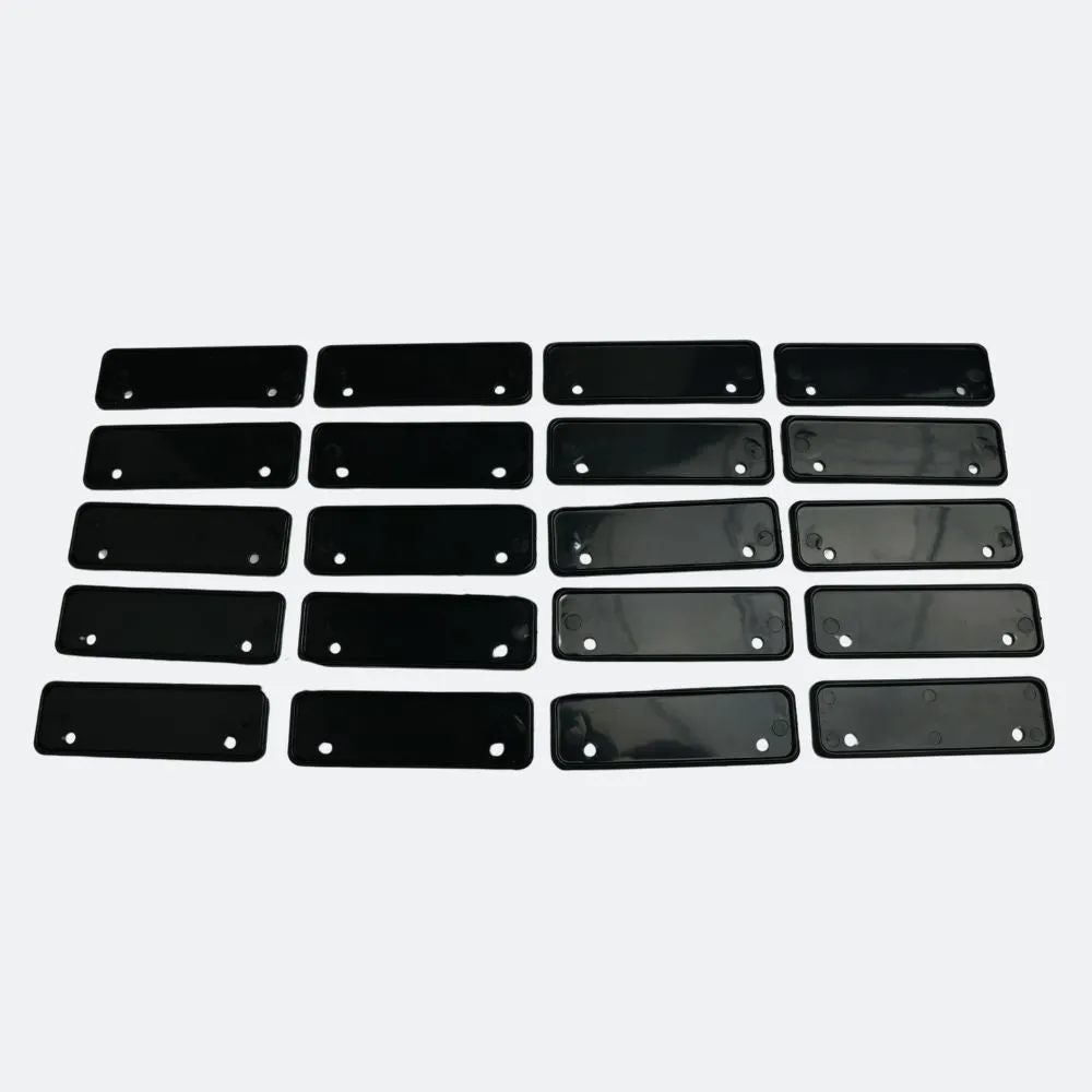 Black Name Badge Holders - Medium Size - Pack of 20