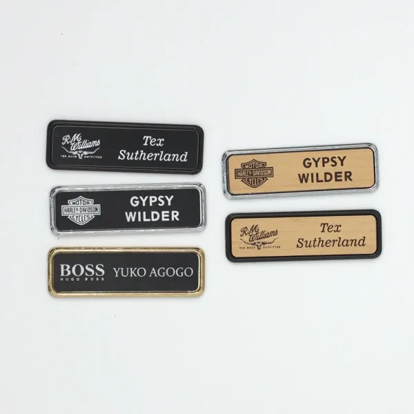 Black Name Badge Holders - Medium Size - Pack of 20