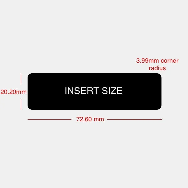 Black Name Badge Holders - Medium Size - Pack of 20
