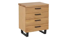 Brooklyn Oak Office 4 Drawer Chest