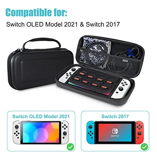 (CASE ONLY) Hard Portable Case for Nintendo Switch /OLED with 8 Game Card Slots | ProCase