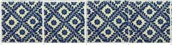 Ceramic Mexican Tile - Blue Vines