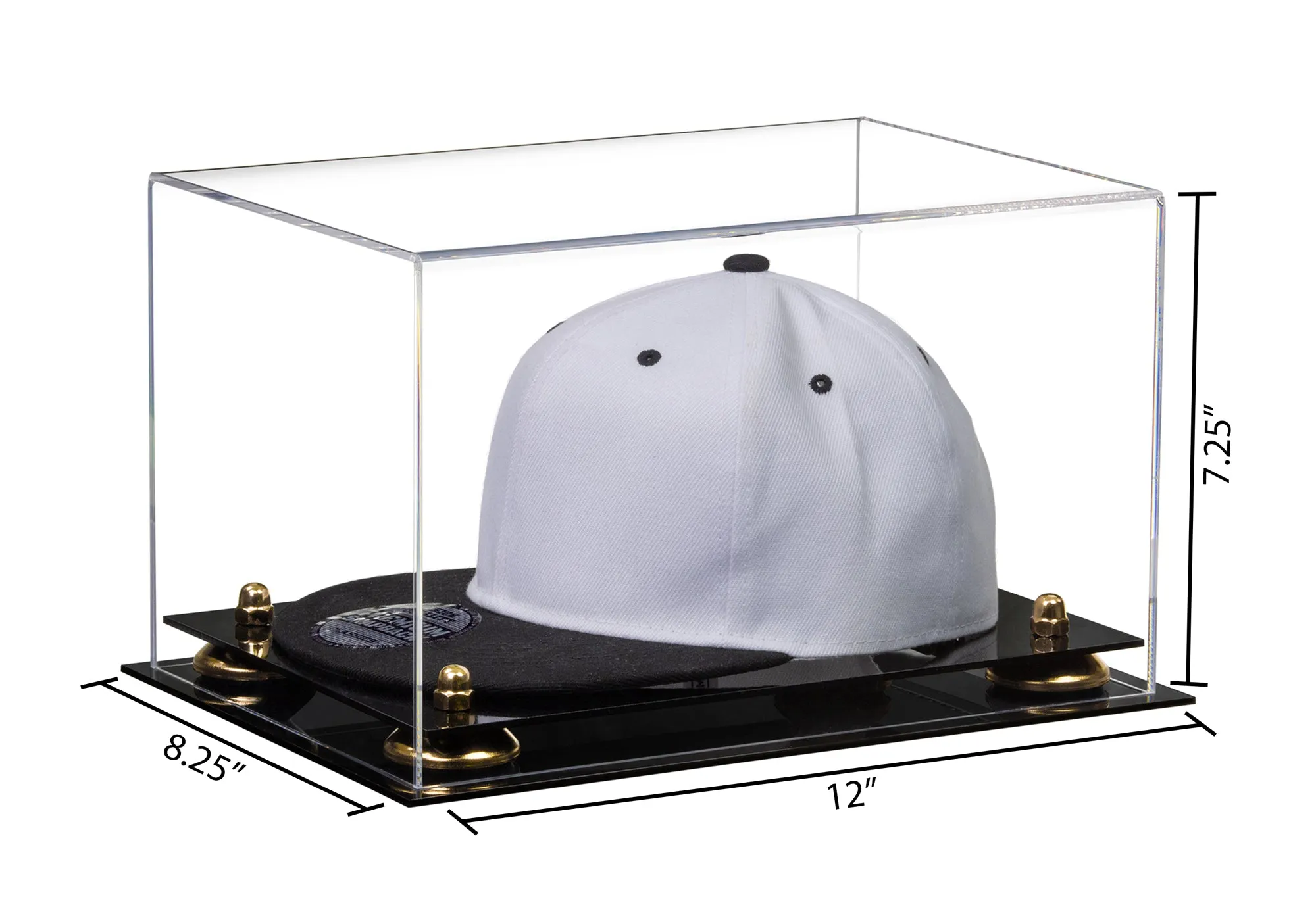 Clear Acrylic Snapback Hat or Baseball Cap Display Case - Clear (A018/V40)