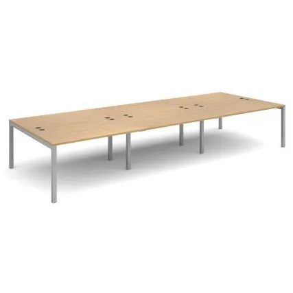 Connex triple back to back desks 1600mm deep